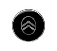 4R Quattroerre.it Autocollant Citroen 3D Nouveau Logo, Noir, 52 mm