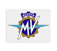 4R Quattroerre.it Autocollants pour Moto MV Agusta Logo - Autocollants prédécoupés, résistants à l'eau et aux Rayons UV, fabriqués en Italie, Licence Officielle, Feuille 155 x 240 mm