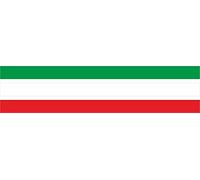 4R Quattroerre.it Bandes Adhésives de Course pour Motos, Italie Couleurs, 80 mm x 2 mt, Transparent.