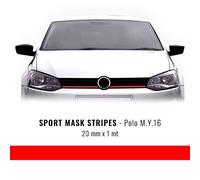 4R Quattroerre.it Bandes Adhésives pour Polo 2016, Rouge, Lot de 1, 20 mm x 1 MT