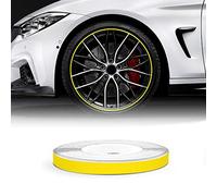 4R Quattroerre.it Bandes Wheel Stripes Réfractifs pour les Jantes des Motos, Jaune, 5 mm x 6 mt