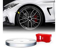 4R Quattroerre.it Bandes Wheel Trim Racing pour Les Jantes des Voitures, Chromé, 5 mm x 6 MT