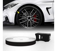 4R Quattroerre.it Bandes Wheel Trim Réfractifs pour les Jantes des Voitures, Noir, 7 mm x 6 mt