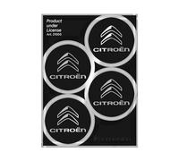 4R Quattroerre.it Citroen Autocollants de roue officiels 4 logos de 48 mm, noir