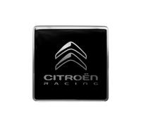 4R Quattroerre.it Citroen Racing Autocollant 3D Logo Noir 52 mm