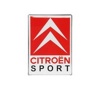 4R Quattroerre.it Citroen Sport Autocollant 3D Logo 65 x 46 mm, Noir/Blanc