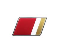 4R Quattroerre.it DS18 Autocollant 3D Officiel Résine Polyuréthane 61 x 36 mm Voiture