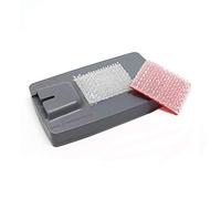 4R Quattroerre.it Dual Lock pour Telepass 2019 Fixation Amovible Transparente, 20 x 25 mm, 3 pièces