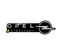 4R Quattroerre.it Emblème Frise Autocollant 3D Compatible avec Opel Motorsport 38 x 90 mm (Noir)