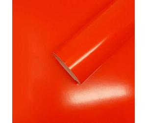 4R Quattroerre.it Film Adhésif Wrapping pour Voitures, Rouge Fluo, 50 x 70 cm
