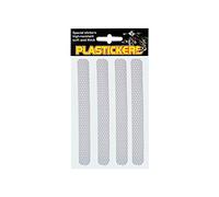 4R Quattroerre.it Kit Adhésifs Réfractifs en Plastique pour Moto, Blanc