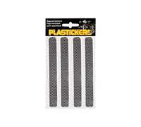 4R Quattroerre.it Kit Adhésifs Réfractifs en Plastique pour Moto, Noir