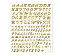 4R Quattroerre.it Kit Lettres Adhésives, Doré