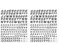 4R Quattroerre.it Kit Lettres Adhésives, Noir (Lot de 2)