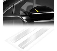 4R Quattroerre.it Lot de 2 bandes adhésives 3D réfléchissantes pour rétroviseurs de voiture, blanc, 1 x 30 cm