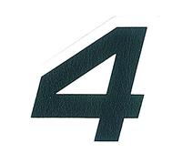 4R Quattroerre.it Nombre Adhésif 4 pour Vêtements, Noir