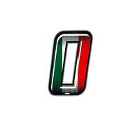 4R Quattroerre.it Nombre de Course 0 Fin, Drapeau Italien, 10 x 6,5 cm
