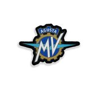 4R Quattroerre.it Patch brodé logo pour MV Agusta, broderie haute définition, thermocollant, fabriqué en Italie, licence officielle, 95 x 65 mm