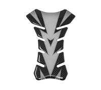 Protection Réservoir Adhésive 3D pour Motos Couleurs Sport, Gris Carbone, 19 x 13 cm