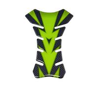 4R Quattroerre.it Protection Réservoir Adhésive 3D pour Motos Couleurs Sport, Vert Kawasaki Carbone, 19 x 13 cm