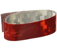 4R Quattroerre.it Rouleau Réfractif pour Valises Moto Homologué CEE-ONU, Rouge, 5 x 100 cm