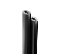 4R Quattroerre.it ''Zic Pare Chocs'' Profils Porte Saveurs pour Voiture, Gris Argenté, 650 mm, Lot de 2