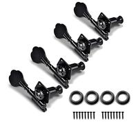 4R Tuning Pegs de Basse électrique,Tuners mécaniques Prune Forme Tête Accessoire d'instrument Basse Guitare électrique