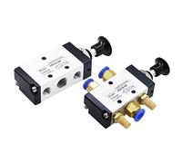 4R210-08 Manual Pneumatic Valve - 2 Way 5 Position Push and Pull Directional Switch 1 Piece(4R210-08 With 4mm Fittings)