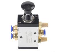 4R210-08 Valve pneumatique Push Pull 5 voies 2 positions 1/4" Port avec BSPT G1/4 et connecteur 6 mm, vanne de contrôle manuelle du débit d'air en métal et plastique pour systèmes d'automatisation