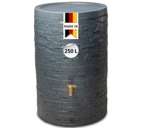 Récupérateur d'eau - Graf Distribution - Arondo 250 L - Plastique - Cuve aérienne - Gris
