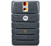 4rain Cuve Murale Recuperateur d Eau de Pluie, 510 L, Gris Graphit