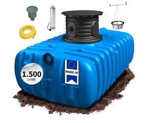 4rain Ensemble Réservoir Plat FLAT S 1500 L Confort Jardin