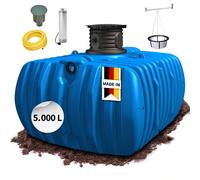 Récupérateur d'eau de pluie à enterrer extra plat 5000 L
