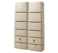 4rain Réservoir Mural Ensemble SLIM 660 L, beige sable 2x SLIM 330 L, incl. connecteur