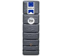 4rain Réservoir Mural Slim Stone Decor, 350 l, Gris Graphite