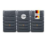 4rain Slim Stone DÉCOR Kit Recuperateur 1530L Graphite, 3X
