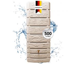 4rain SLIM STONE DECOR réservoir mural 500 litres beige sable