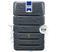 4rain SLIM STONE DECOR réservoir mural 510 litres gris graphite