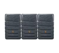 4rain Slim Stone DÉCOR Kit Recuperateur 1530L Graphite, 3X