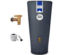 Graf - Kit réservoir VASO 220L - 2 en 1, cuve aérienne, polyéthylène - Gris graphite