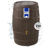 4rain VINO tonne à eau 250 litres brun foncé