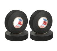 4Rouleau Ruban Adhésif Toilé,Scotch Noir Tissu,Gaine Electrique Isolant Faisceau Adhesif en Coton Electricien Tape Thermique,Adhésifs Câbles Resistant Reparation Bande Large,Pour Réparation Adhesive