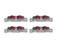 4set Push Pull Window Poulle avec Vis Double Roue de Fenêtre Coulissante Porte de Porte Rouleau Hardwares Double Roues Poulie Pulleysliding Fenêtre de Fenêtre Rouleau de Glissement