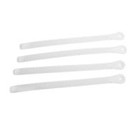 4set Sangle de Fixation Réglable Couleur Neutre Métallique PVC | Boucle à Insert en Métal, Pression Uniforme, Montage sans Outil, pour Fixations et Chaussures Adultes