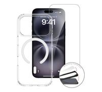Coque MagSafe pour iPhone 17 Pro Série Pack Premium avec Verre Trempé 9H 4smarts Transparent