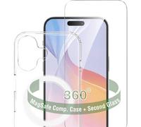 4Smarts 360° Premium Protection Set Coque arrière Apple iPhone 16 Plus transparent chargement par induction 541196