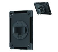 Coque pour Samsung Galaxy Tab A8 10.5 Multicouche Antichoc Poignée Rotative Béquille Grip 4smarts Noir Noir G