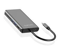 4smarts 458723 station d'accueil/port pour ordinateur portable Réplicator USB 3.0 (3.1 Gen 1) Type-C Grey