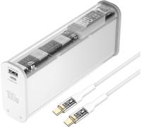 4Smarts 4smarts Lucid Block Powerbank 20.000 mAh - chargeur rapide 100W - avec affichage numérique - convient pour recharger MacBook/ordinateur portable - Quick Charge et Power Delivery - Blanc