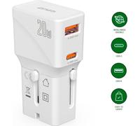 4smarts 541041 Chargeur de batterie pour appareils mobiles Universel Blanc AC Charge rapide Intérieur (541041)